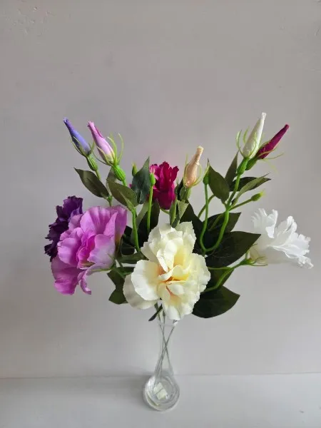 Eustoma sztuczna na łodydze BL026E 57 cm – karton 72 szt.